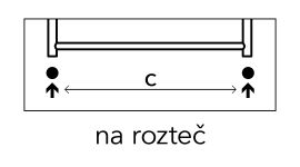PMH připojení koupelnového radiátoru na rozteč 2